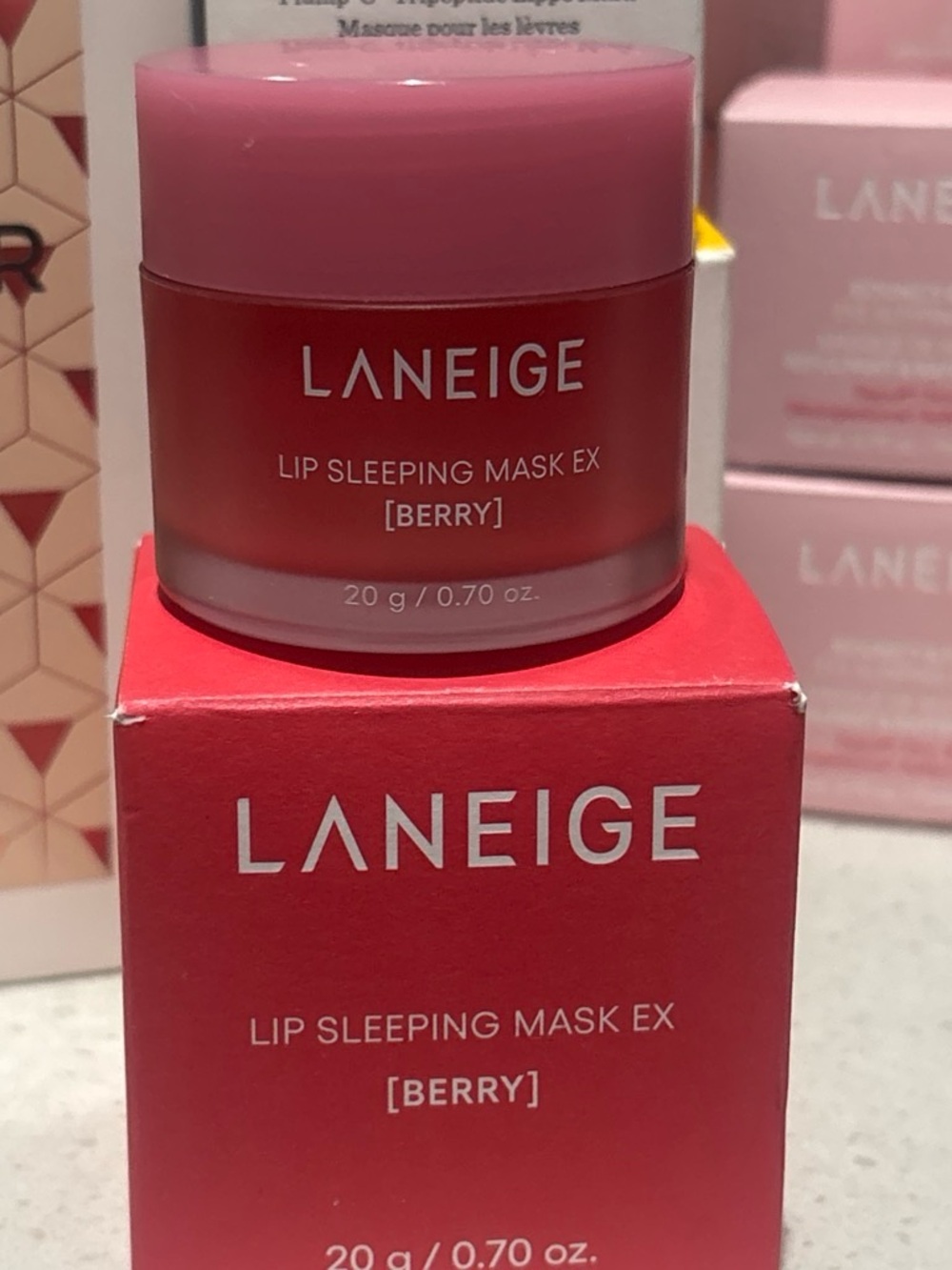 LANEIGE Lip Sleeping Mask EX - Berry Pink and Red